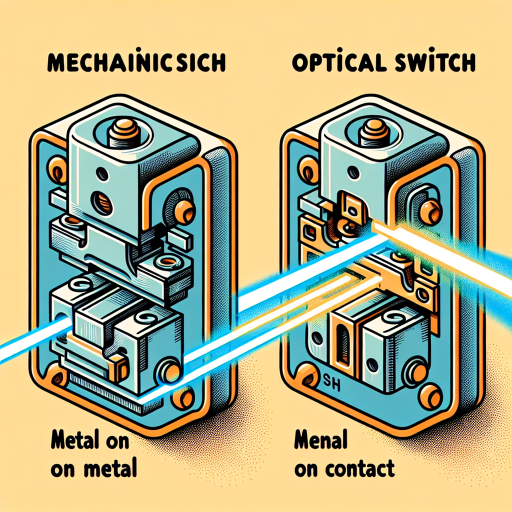 Apa perbedaan sakelar optik dengan sakelar mekanis tradisional?